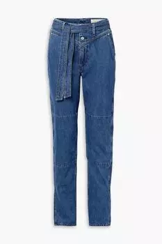 Зауженные джинсы Mia с высокой посадкой RAG & BONE, синий