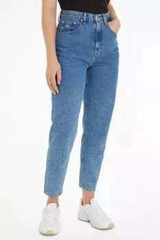 Зауженные джинсы Mom с ультравысокой посадкой Tommy Jeans, синий