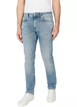Зауженные джинсы Pepe Jeans, синий деним