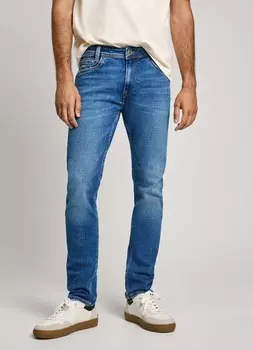 Зауженные джинсы Pepe Jeans, синий деним