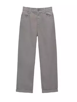 Зауженные джинсы Pull&Bear, серый
