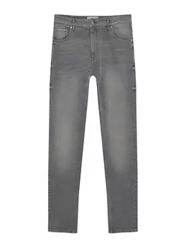 Зауженные джинсы Pull&Bear, темно-серый