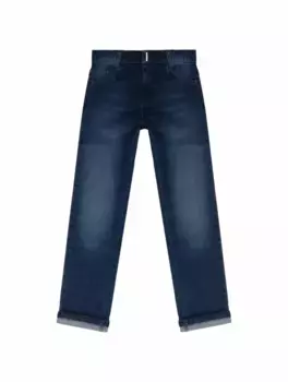 Зауженные джинсы с логотипом Givenchy, тёмно-синий
