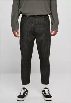 Зауженные джинсы Urban Classics CROPPED TAPERED, цвет Realblack Washed
