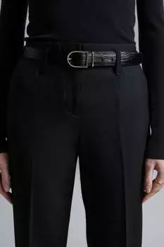 Зауженные, укороченные брюки H&M, черный