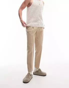 Зауженные вельветовые брюки Topman