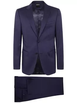 Zegna блейзер midnight blue, синий