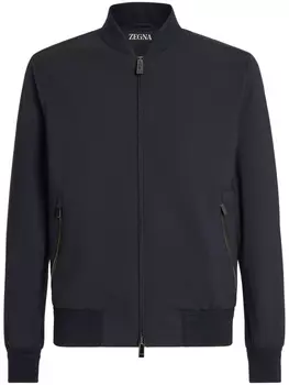 Zegna бомбер на молнии, синий