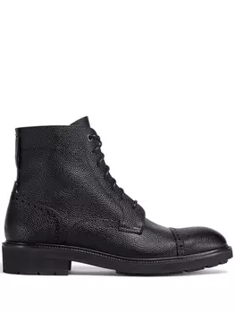 Zegna ботинки на шнуровке, черный