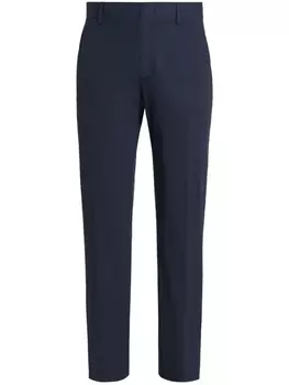 Zegna брюки прямого кроя, синий