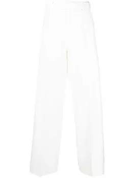 Zegna брюки с поясом, белый