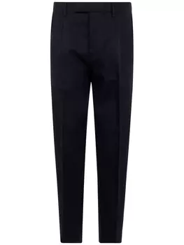 Zegna брюки строгого кроя, черный
