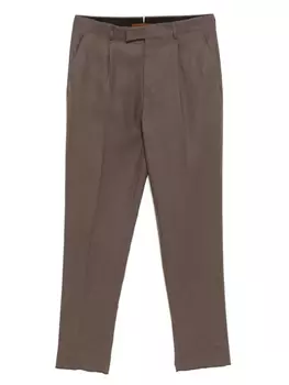 Zegna брюки строгого кроя, коричневый