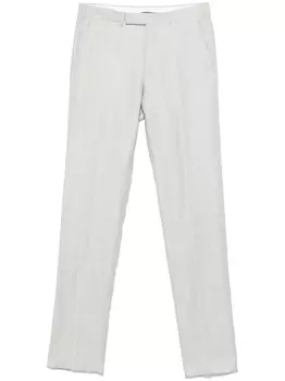 Zegna брюки строгого кроя, серый