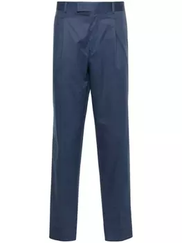 Zegna брюки строгого кроя, синий