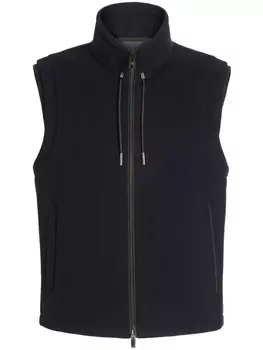 Zegna дутый жилет, синий