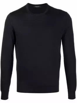 Zegna джемпер с круглым вырезом, синий