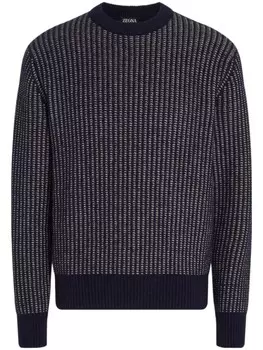 Zegna джемпер в двух тонах, синий