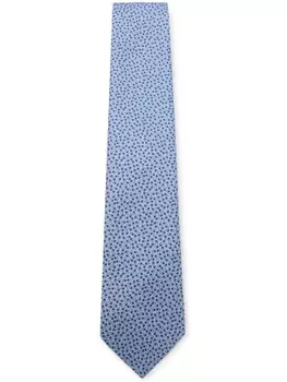 Zegna галстук с принтом, синий