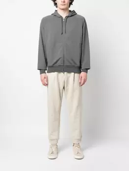 Zegna худи на молнии, серый