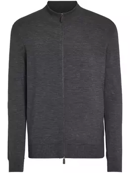 Zegna кардиган на молнии, серый