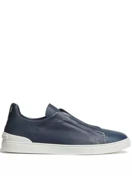 Zegna кеды Secondskin Triple Stitch, синий