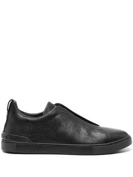 Zegna кеды Triple Stitch, черный