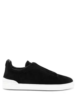 Zegna кеды Triple Stitch, черный