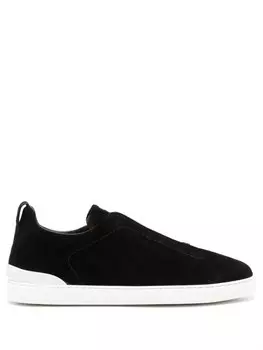Zegna кеды Triple Stitch, черный