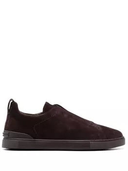 Zegna кеды Triple Stitch, фиолетовый