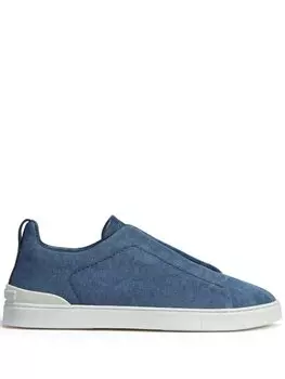 Zegna кеды Triple Stitch, синий