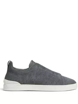 Zegna кеды Triple Stitch, синий