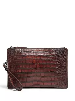 Zegna клатч на молнии, красный