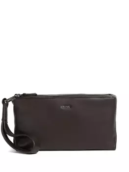 Zegna клатч Secondskin, коричневый