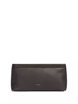 Zegna клатч Secondskin, коричневый