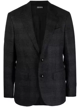 Zegna однобортный пиджак, серый