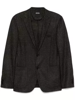 Zegna пиджак в клетку, синий