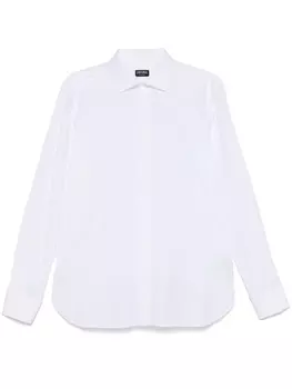 Zegna поплиновая рубашка, белый
