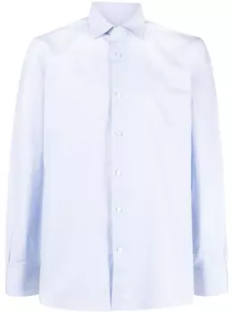 Zegna поплиновая рубашка, синий