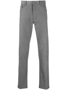 Zegna прямые брюки, серый
