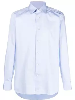 Zegna рубашка на пуговицах, синий