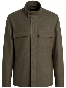 Zegna рубашка Oasi, зеленый
