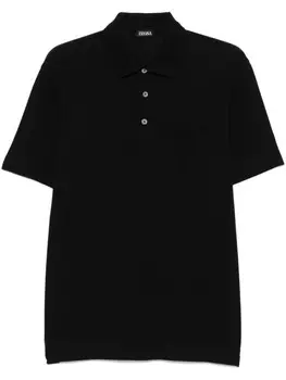 Zegna рубашка поло, черный