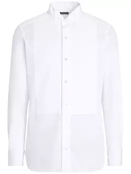 Zegna рубашка строгого кроя, белый