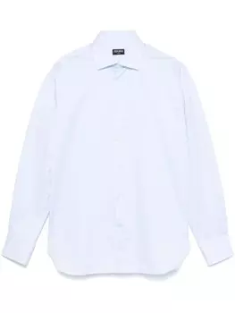 Zegna рубашка в полоску, синий