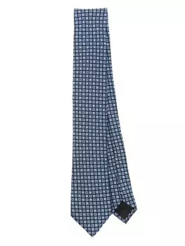 Zegna шелковый галстук, синий