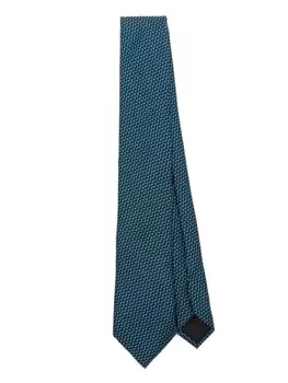 Zegna шелковый галстук, синий
