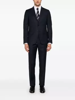 Zegna шерстяной костюм-двойка, синий