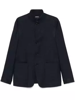 Zegna твиловый пиджак, синий