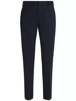 Zegna Winter mid-rise chinos, синий